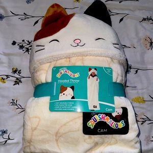 Squishmallows hooded throw blanket - Cam the Cat